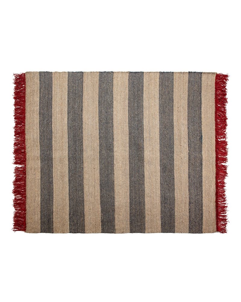 ALFOMBRA 240X300 YUTE NATURAL/GRIS/ROJO REF.-82011-00 ALFOMBRA 240X300 YUTE NATURAL/GRIS/ROJO REF.-82011-00