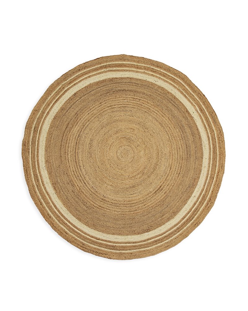 ALFOMBRA 250X250 YUTE NATURAL/BLANCO REF.-80939-00 ALFOMBRA 250X250 YUTE NATURAL/BLANCO REF.-80939-00