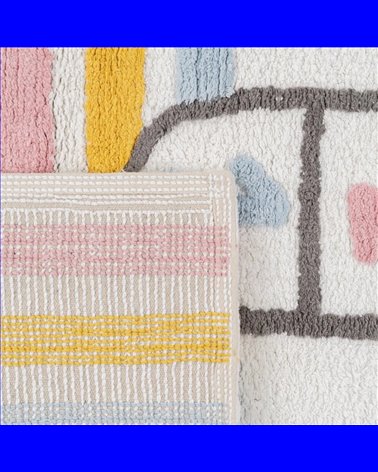 ALFOMBRA ALGODÓN INFANTIL DORMITORIO 175 X 90 CM